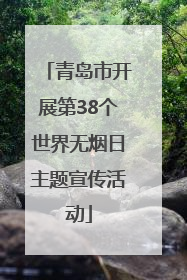 青岛市开展第38个世界无烟日主题宣传活动
