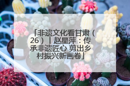 非遗文化看甘肃（26）丨赵星萍：传承非遗匠心 剪出乡村振兴新画卷