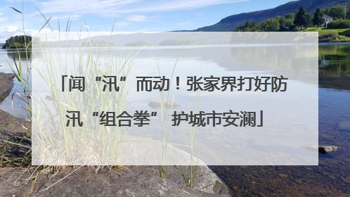 闻“汛”而动！张家界打好防汛“组合拳” 护城市安澜
