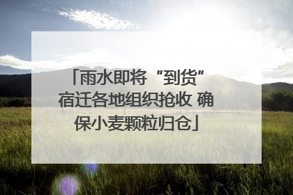 雨水即将“到货” 宿迁各地组织抢收 确保小麦颗粒归仓