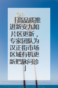 高品质推进新安九如片区更新，专家团队为汉正街市场区域有机更新把脉问诊