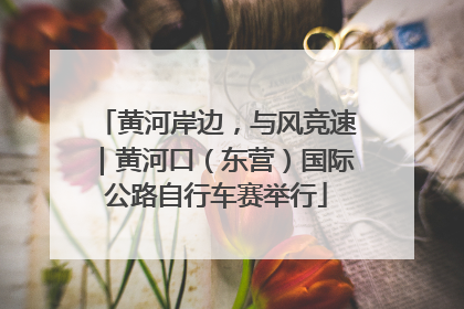 黄河岸边，与风竞速｜黄河口（东营）国际公路自行车赛举行