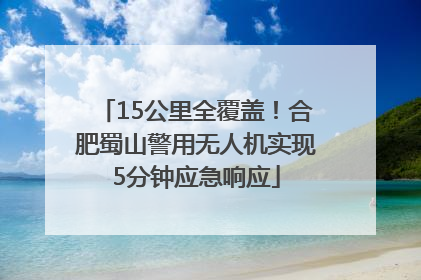 15公里全覆盖！合肥蜀山警用无人机实现5分钟应急响应