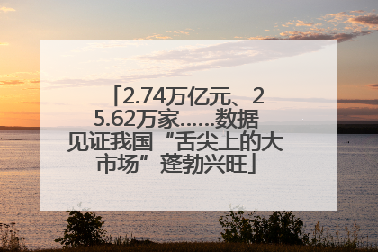 2.74万亿元、25.62万家……数据见证我国“舌尖上的大市场”蓬勃兴旺