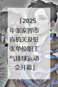 2025年张家界市直机关及驻张单位职工气排球运动会开幕