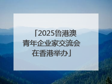 2025鲁港澳青年企业家交流会在香港举办