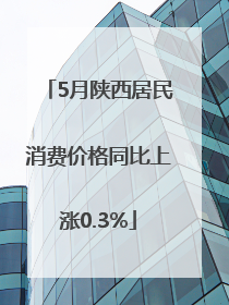 5月陕西居民消费价格同比上涨0.3%
