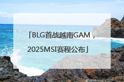 BLG首战越南GAM，2025MSI赛程公布